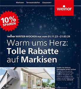 weinor Winter-Wochen 1.11.23 - 21.03.24